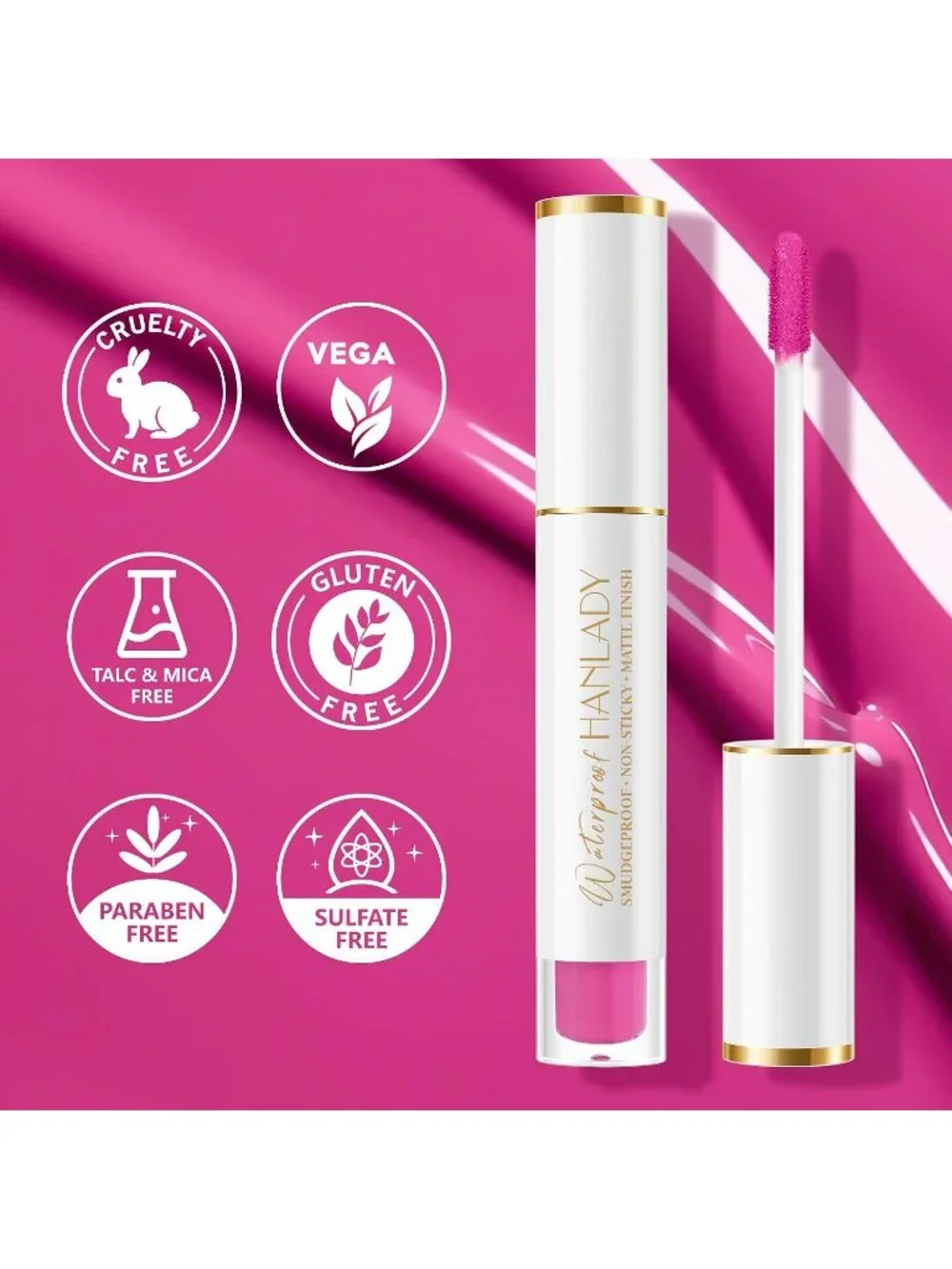 Women A40 Miss You Long-Lasting Non-Sticky Waterproof Matte Liquid Lipstick